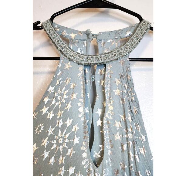 Kimchi Blue Corellia Beaded High-Neck Mini Dress Medium - Picture 8 of 12